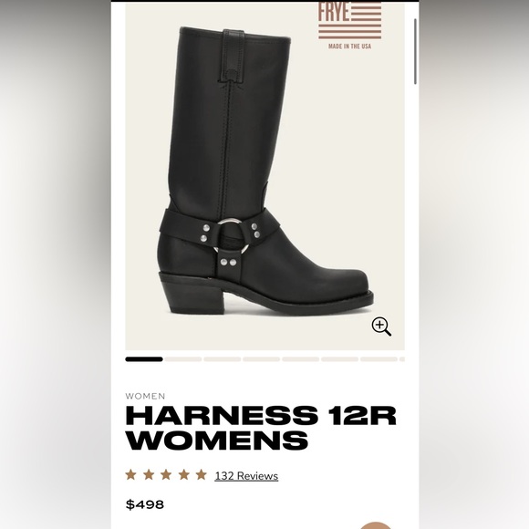 Frye Harness 12R Black Leather Boots - Picture 11 of 11